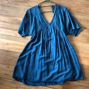 Blue casual dress